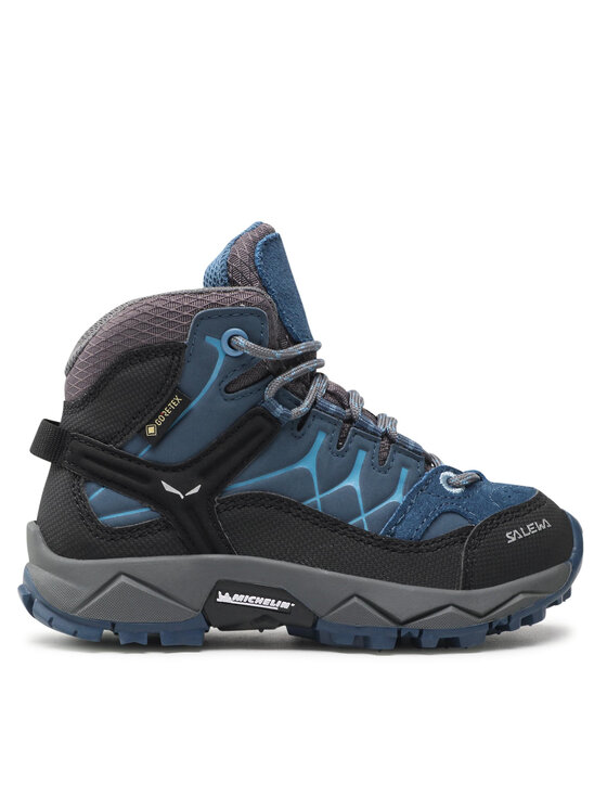 Salewa Trekkingi Salewa Jr Alp Trainer Mid Gtx GORE-TEX 64010-0365 Niebieski
