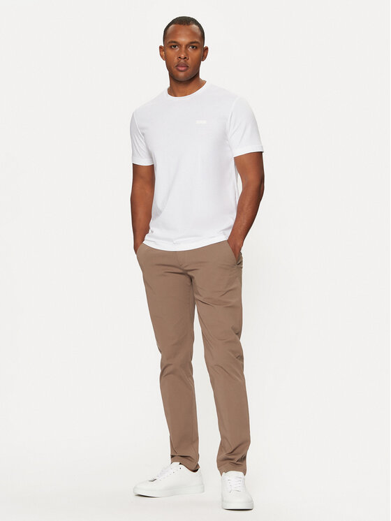 Calvin Klein Calvin Klein T-shirt Smooth Cotton T-Shirt K10K112229 Bijela Regular Fit