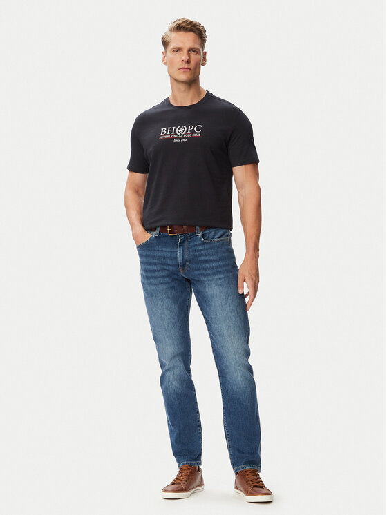 Beverly Hills Polo Club Beverly Hills Polo Club Camiseta P-SS26M-TS2450043NVY Azul marino Regular Fit