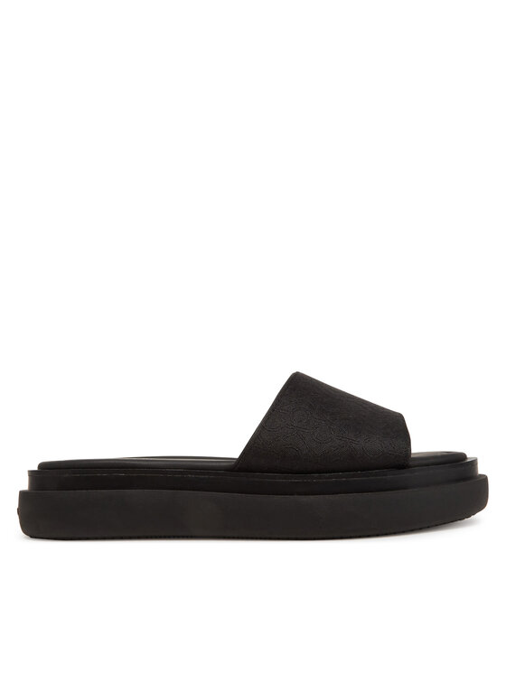 Calvin Klein Klapki Calvin Klein Flatform Slide Jacq HW0HW02461 Czarny