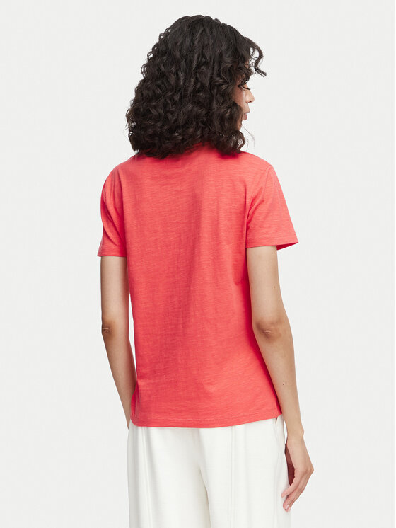 Beverly Hills Polo Club Beverly Hills Polo Club Camiseta P-SS26W-TS6510 Coral Regular Fit