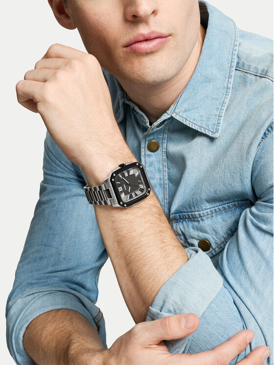Fossil Zegarek Fossil Crosby FS6122 Srebrny