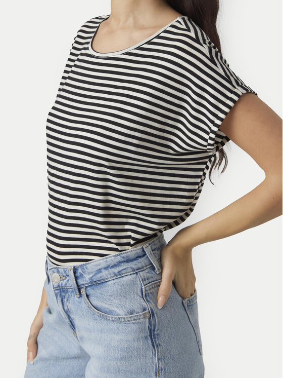Vero Moda Vero Moda Футболка Ava 10284469 Чорний Regular Fit