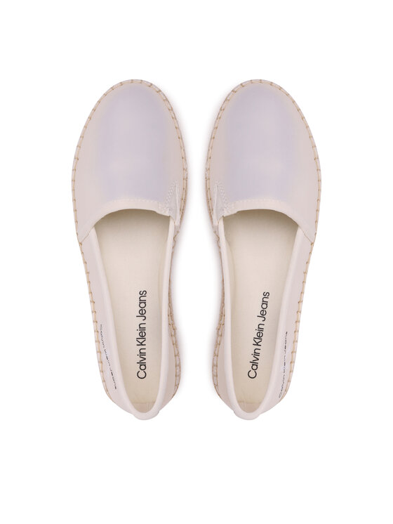Calvin Klein Jeans Espadryle Calvin Klein Jeans Espadrille Flatform Ny Pearl YW0YW01241 Écru