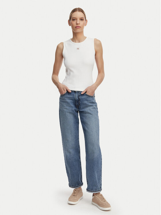 Calvin Klein Jeans Calvin Klein Jeans Top LV047F246G Blanco Slim Fit