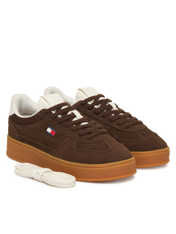 Tommy Jeans Laisvalaikio batai Tommy Jeans The Greenwich Edge Max Suede EN0EN02989 Ruda