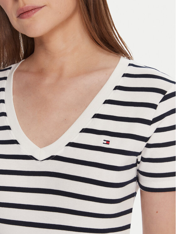 Tommy Hilfiger Tommy Hilfiger Camiseta WW0WW40584 Blanco Regular Fit