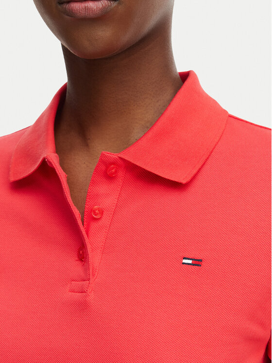 Tommy Jeans Tommy Jeans Polo Essential DW0DW20160 Rojo Slim Fit