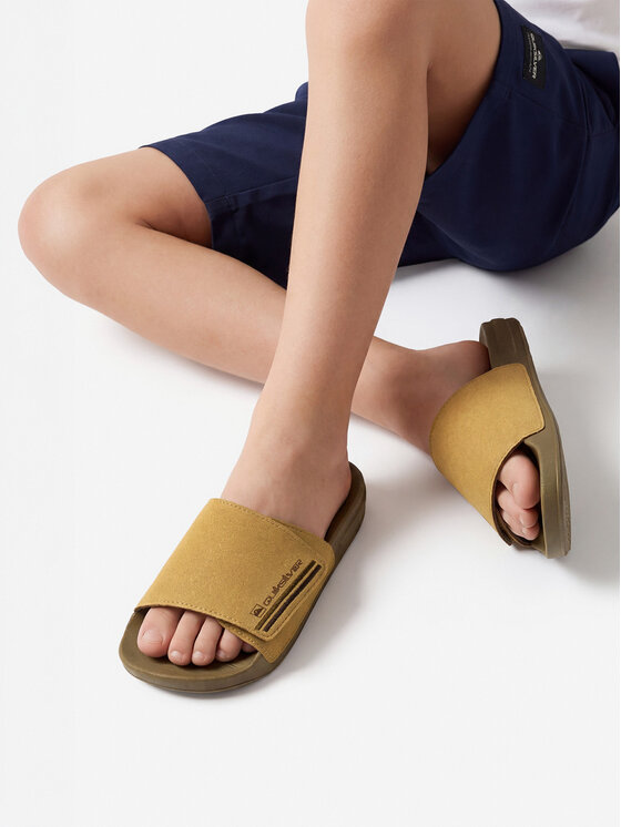Quiksilver Шльопанці Quiksilver EO-POCHI SUEDE CQ10164YT Бежевий