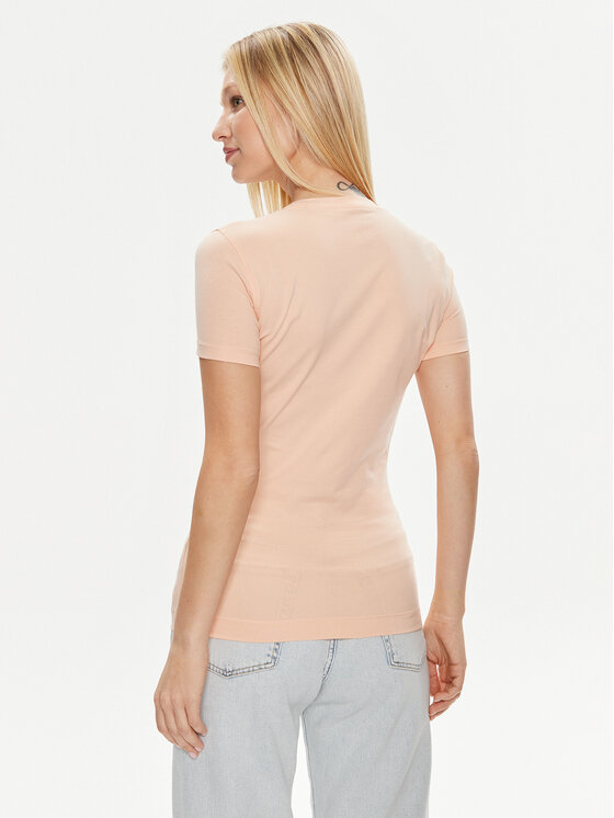 Guess Guess Футболка Ss Cn Tropical Train W4GI62 J1314 Оранжевий Slim Fit