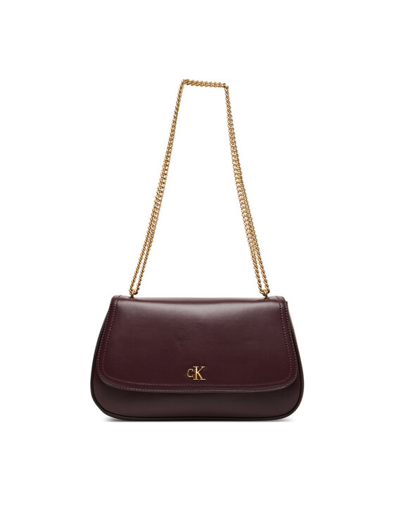 Calvin Klein Táska Calvin Klein Ck Convertible Chain Medium Bag LV04F3171G Bordó