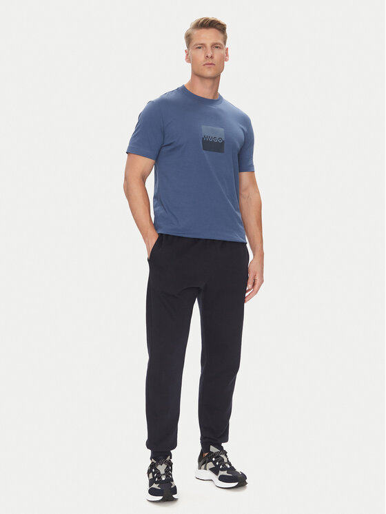 HUGO HUGO Футболка Dusplit 50542784 Голубий Regular Fit