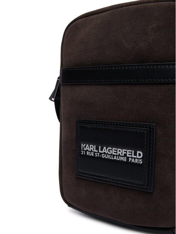 KARL LAGERFELD Torbica za okrog pasu KARL LAGERFELD B2M30199 Temno rjava