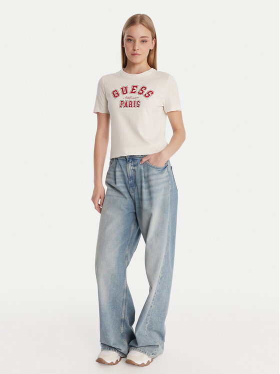 Guess Guess Camiseta V6RI15 J1314 Blanco Regular Fit