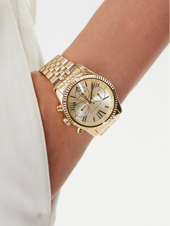 Michael Kors Pulkstenis Michael Kors Lexington MK7378 Zelta