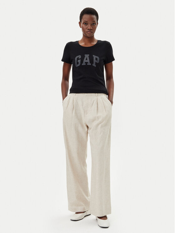 Gap Gap T-shirt 729555-06 Crna Regular Fit