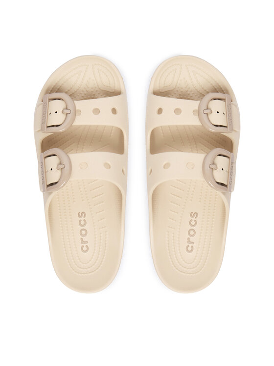 Crocs Şlapi Crocs Saturday Enamel 212867 Bej