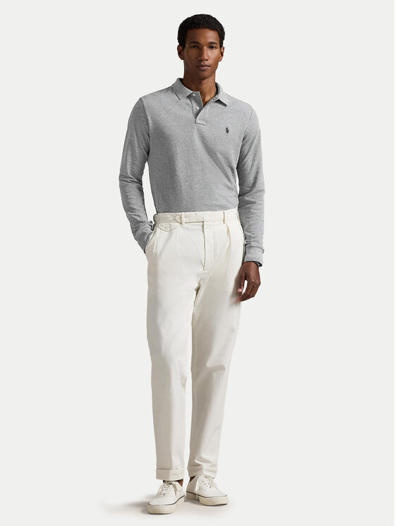 Polo Ralph Lauren Polo Ralph Lauren Поло 710680790003 Сірий Custom Slim Fit