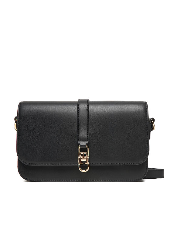 Tommy Hilfiger Torbica Tommy Hilfiger Th Libre Flap Crossover AW0AW17723 Crna