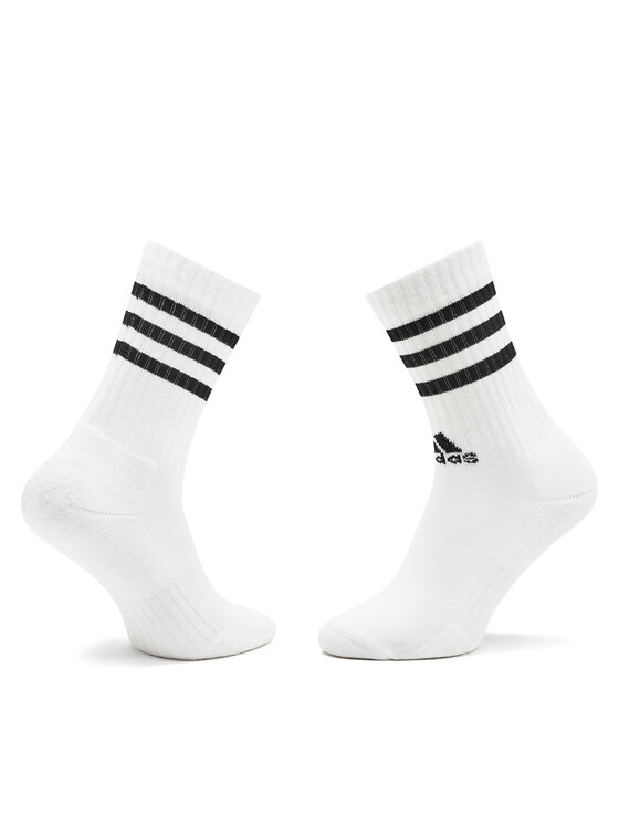 adidas Calcetines largos adidas 3-Stripes Cushioned Crew Socks 3 Pairs HT3458 Blanco