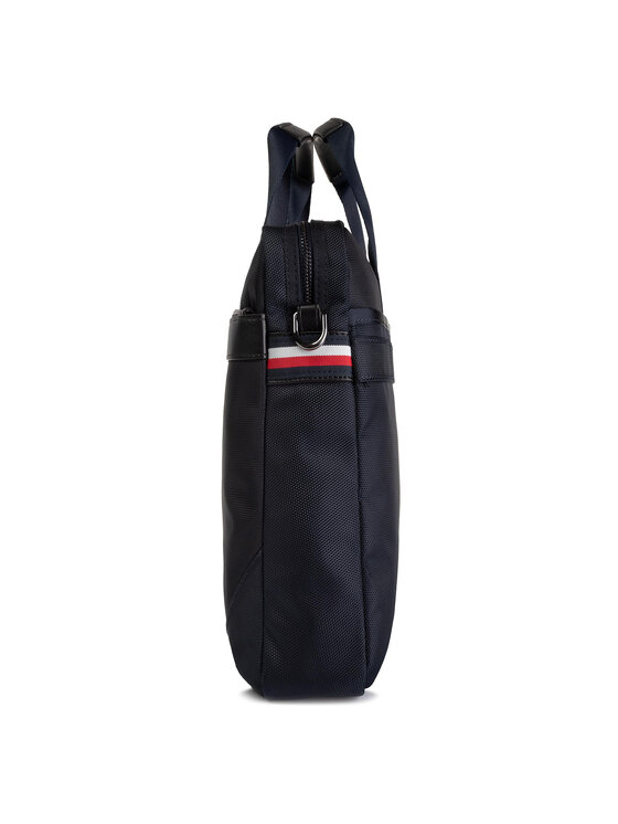 Tommy Hilfiger Brašna na notebook Tommy Hilfiger Nylon MIx Slim Computer Bag AM0AM05023 Tmavomodrá