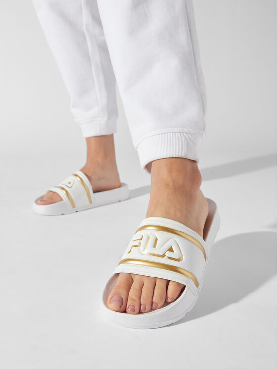 Fila Klapki Fila Morro Bay Logo Slipper Wmn FFW0102.13069 Biały