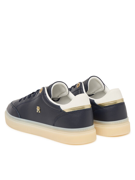 Tommy Hilfiger Sneakersy Tommy Hilfiger Th Chic Sneaker Elevated FW0FW09400 Granatowy