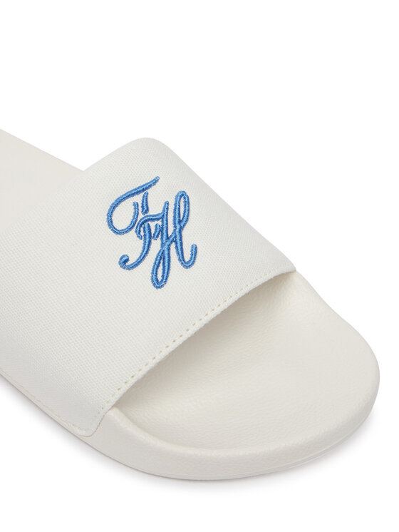 Tommy Hilfiger Iešļūcenes Tommy Hilfiger Th Script Pool Slide FW0FW09286 Balts