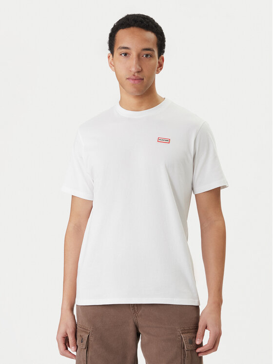 Hunter Hunter Póló Essentials HARM0085252 Fehér Regular Fit