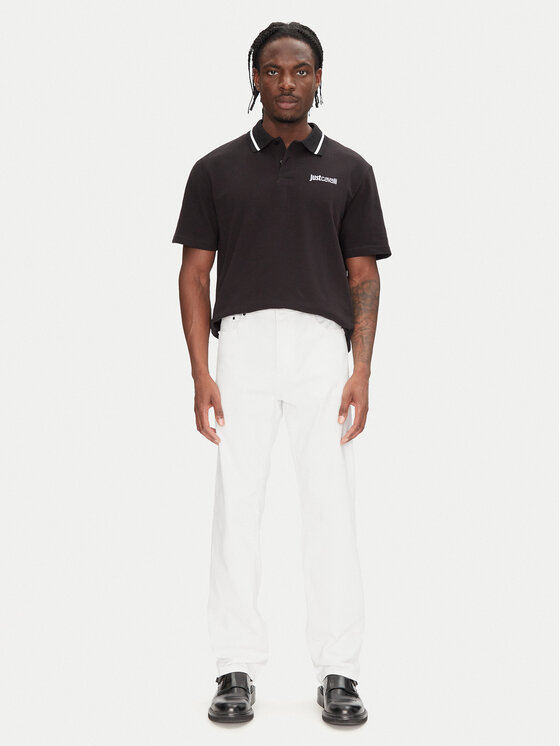 Just Cavalli Just Cavalli Поло 78OAGT15 Чорний Regular Fit
