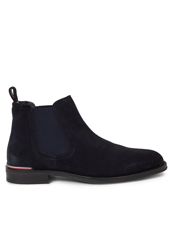 Tommy Hilfiger Ghete Jodhpur Tommy Hilfiger Core Rwb Hilfiger Suede Chelsea FM0FM04757 Albastru