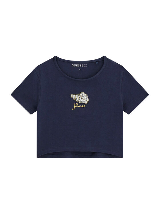 Guess Guess Camiseta J6GI10 K6YW4 Azul marino Relaxed Fit