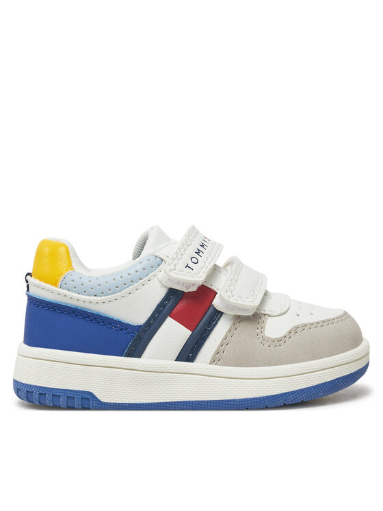 Tommy Hilfiger Tenisice Tommy Hilfiger Flag Low Cut Velcro Sneaker T1X9-33844-1269 M Bijela
