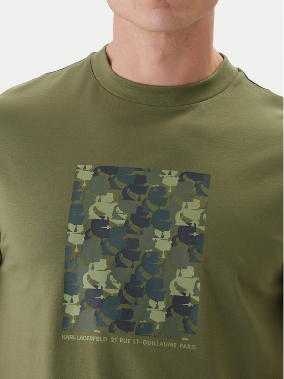 KARL LAGERFELD KARL LAGERFELD Camiseta 755037 562221 Verde Loose Fit
