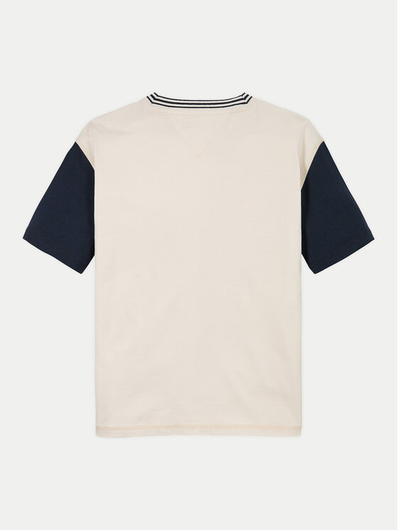 Tommy Hilfiger Tommy Hilfiger Majica Monotype Graphic KB0KB09360 Bež Regular Fit