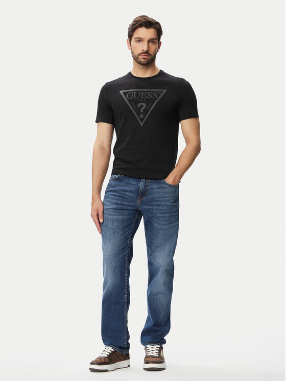 Guess Guess Футболка M6YI71 K3745 Чорний Slim Fit
