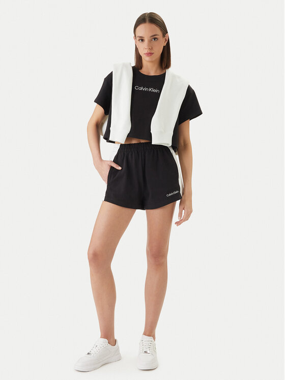 Calvin Klein Swimwear Calvin Klein Swimwear Camiseta LV00Q61201 Negro Relaxed Fit