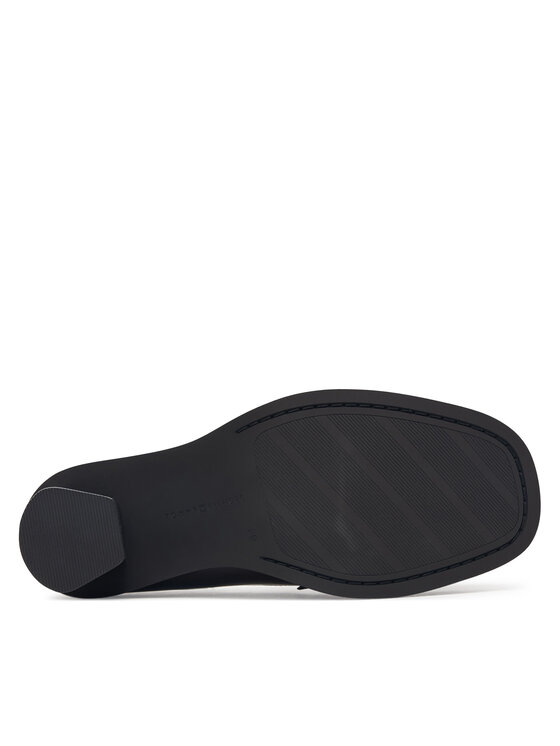 Tommy Hilfiger Обувки Tommy Hilfiger Square Toe Heeled Loafer FW0FW09493 Тъмнокафяв