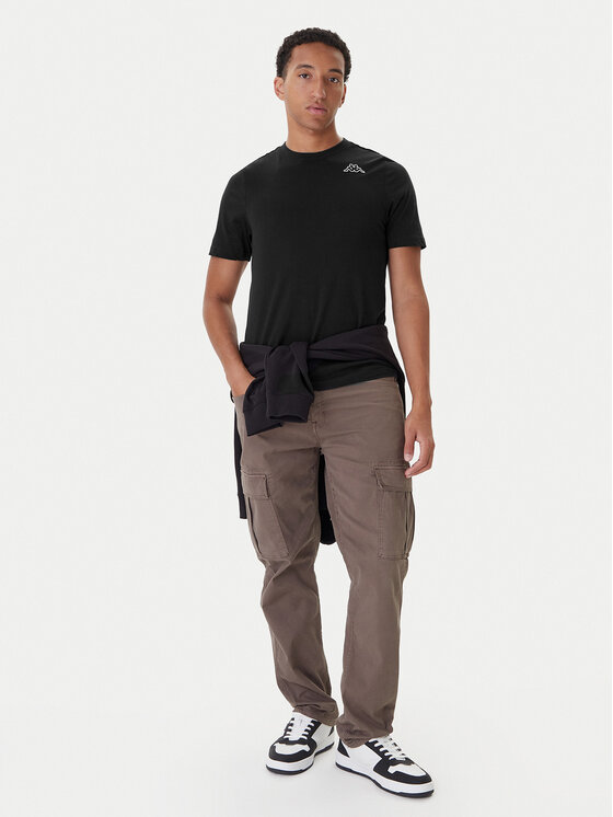Kappa Kappa Conjunto de camisetas Logo Myrto 322563W Negro Regular Fit
