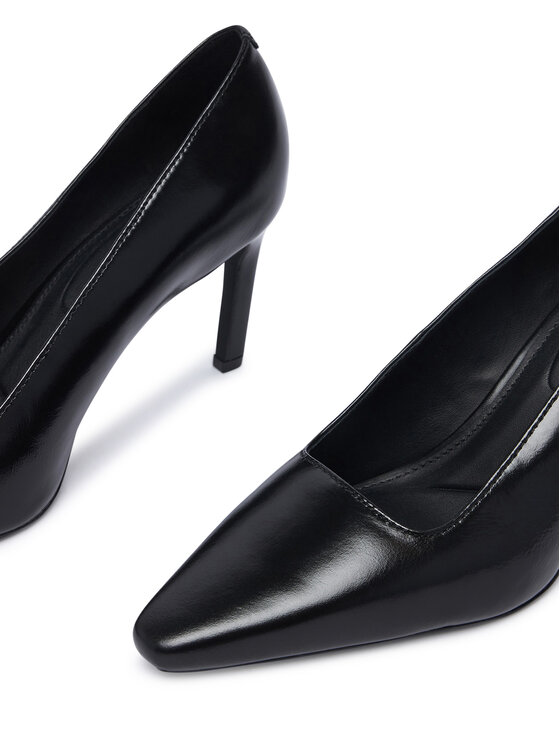 Tommy Hilfiger Szpilki Tommy Hilfiger Squared Toe High Heel Lth Pump FW0FW09510 Czarny