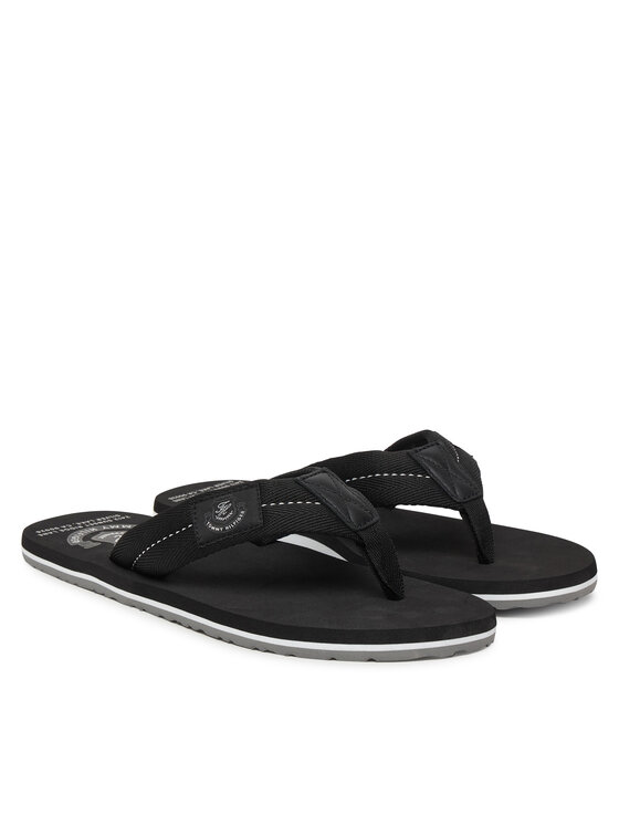 Tommy Hilfiger Flip flop Tommy Hilfiger Patch Hilfiger Beach Sandal FM0FM05804 Negru