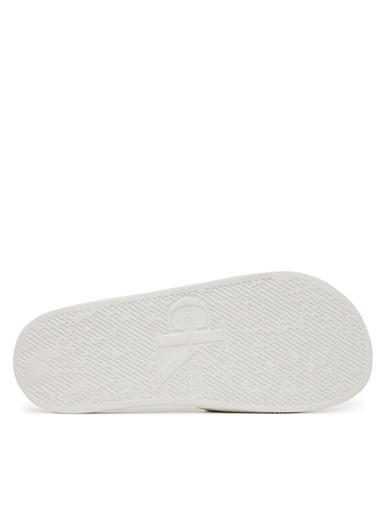 Calvin Klein Jeans Ciabatte Calvin Klein Jeans Slide Monogram Wn Logo Ck YW0YW01967 Bianco
