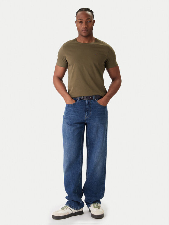 Tommy Jeans Tommy Jeans Camiseta DM0DM04411 Verde Slim Fit
