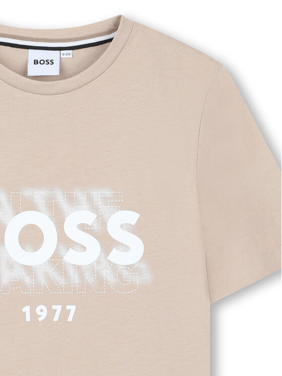BOSS BOSS Футболка J52046 D Бежевий Regular Fit