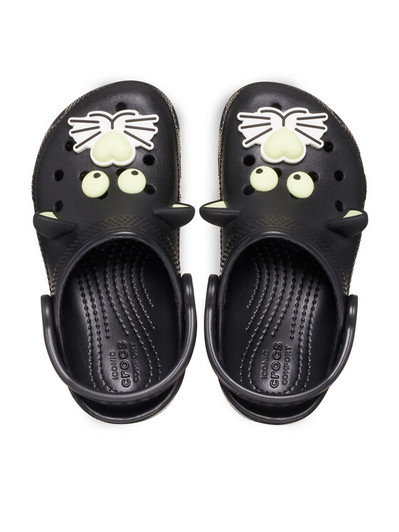 Crocs Шльопанці Crocs Classic Glow Black Cat Clog K 210387 Чорний