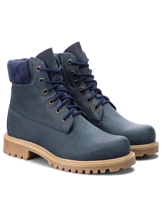 QUAZI Trapper stila apavi QUAZI QZ-11-01-000055 Tumši zils