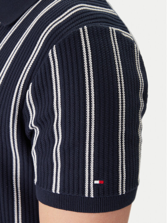 Tommy Hilfiger Tommy Hilfiger Polo Vertical MW0MW41949 Azul marino Regular Fit