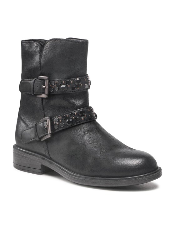 Geox Čizme Geox D Catria F D26LQF 07743 C9999 Crna