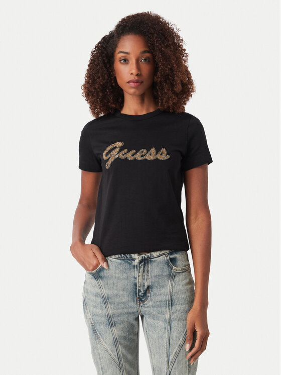 Guess Guess Camiseta W6YI29 K4348 Negro Regular Fit