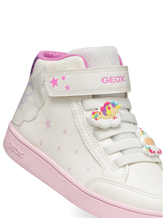 Geox Snīkeri Geox J Eclyper Girl J66LRA 0BCQ6 C0653 D Balts